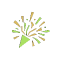 Konfetti-Explosion in Lime und Gold als Icon f&uuml;r den Weekend Reload bei Golazzo
